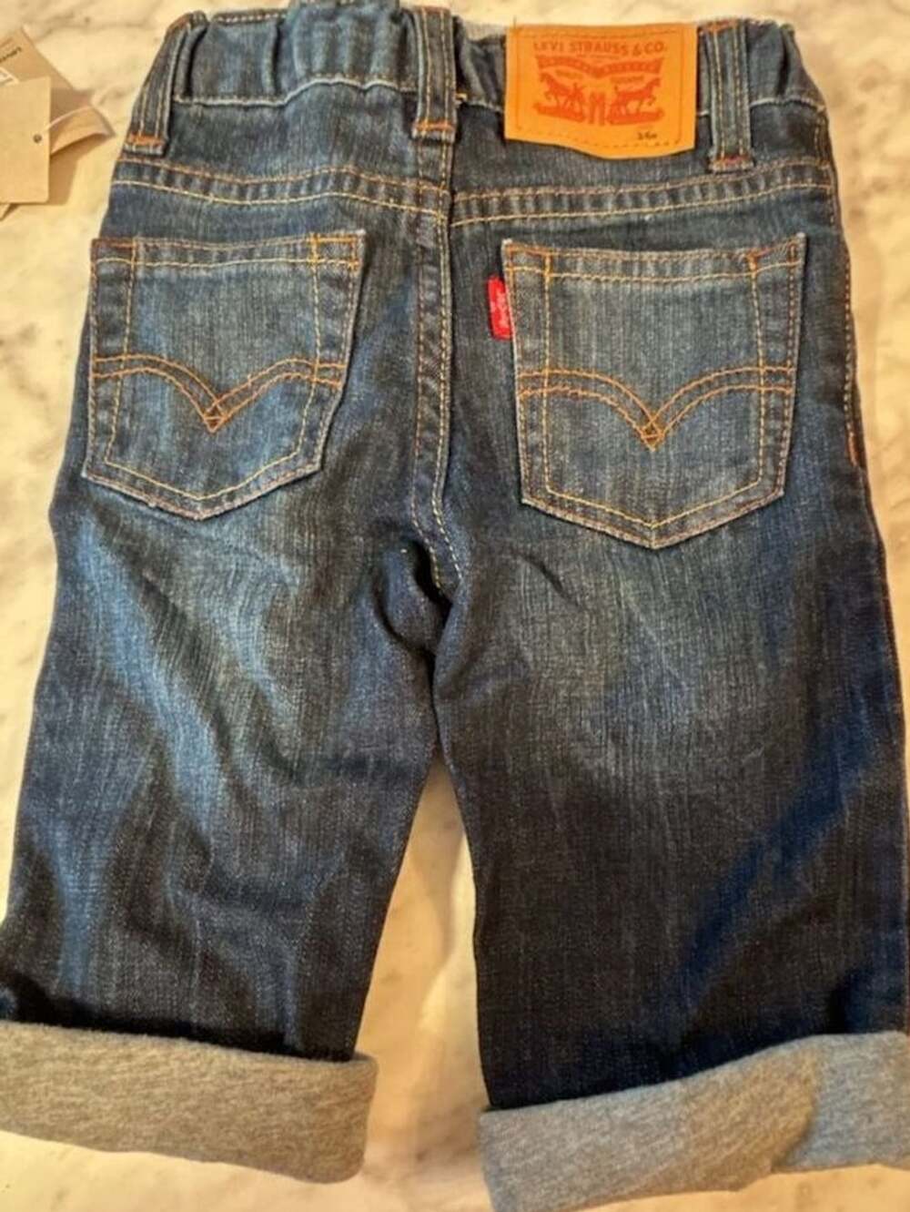 Levis 514 Straight Jeans Size 3/6M Dark Wash Denim